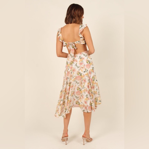 Petal & pup floral open back midi dress nwot - Picture 5 of 7